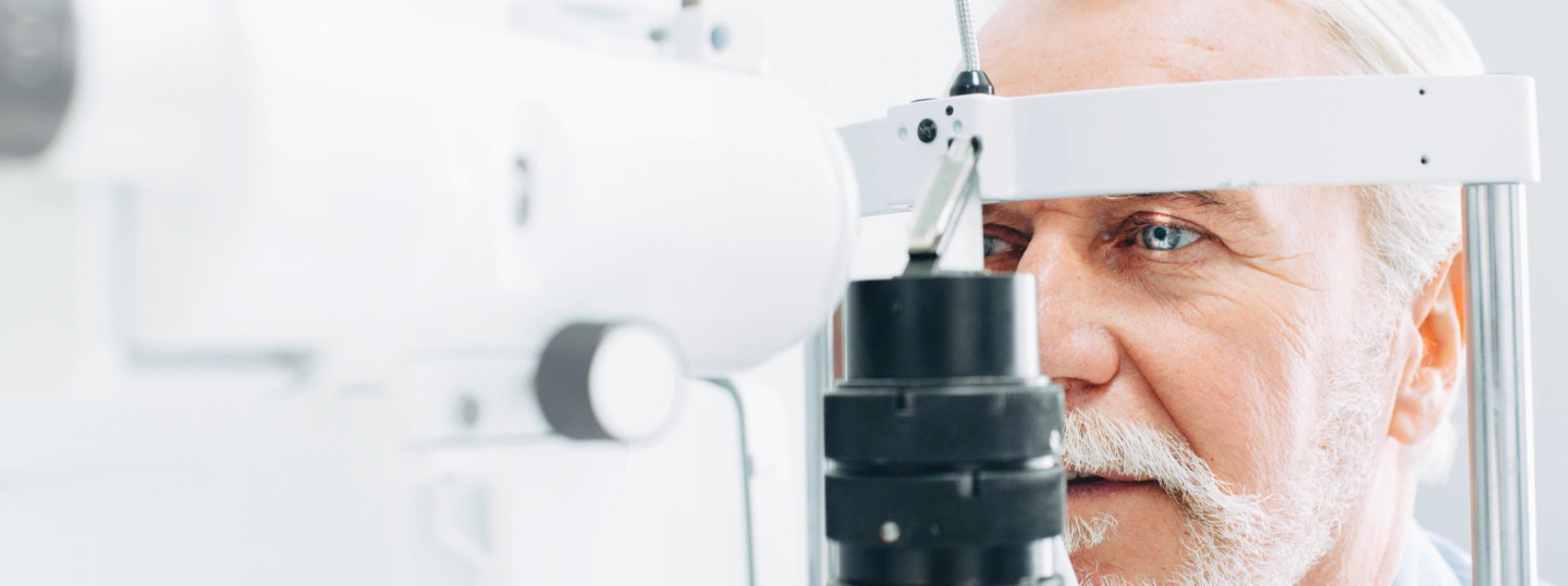 Person getting eye exam image